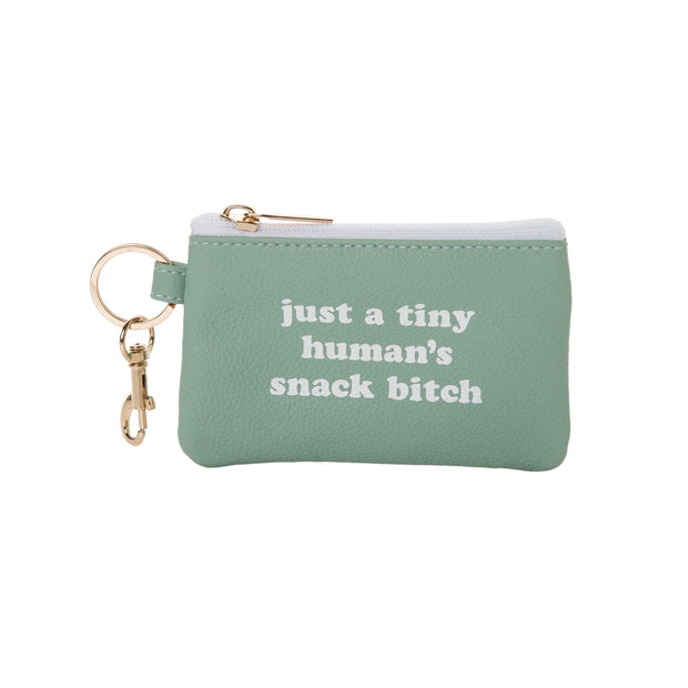 Tiny Human's Snack Bitch Keyring Zip Wallet