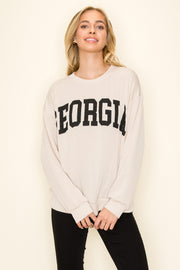 Georgia Gameday Ribbed Sweatshirt