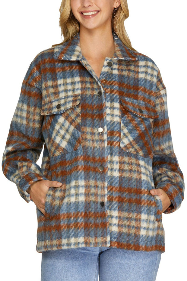 Iris Plaid Shacket