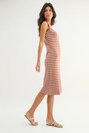 Carlie Striped Midi Dress