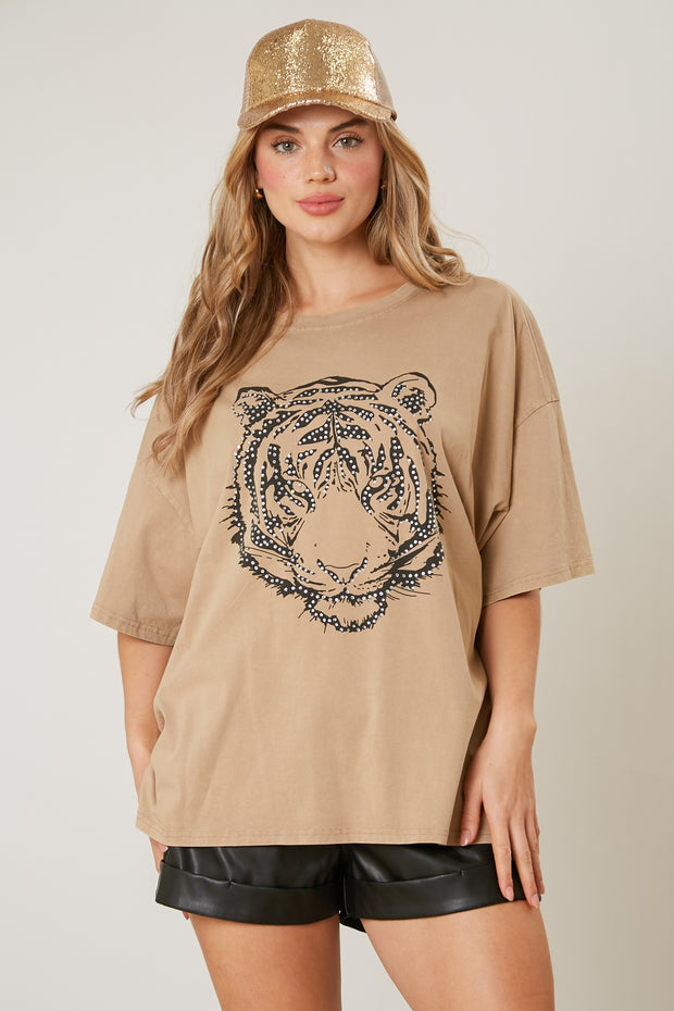 Tiger with Rhinestones T-shirt