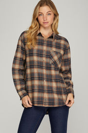 Woven Plaid Shirt