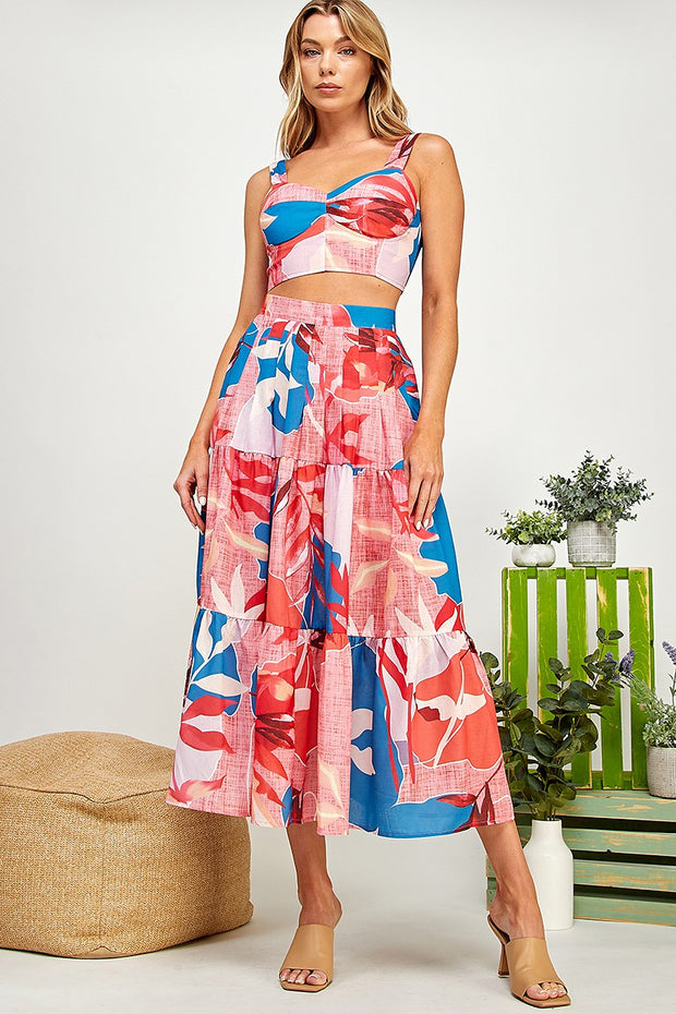 Tropical Skirt Set