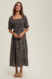 Tillery Smocked Floral Dress