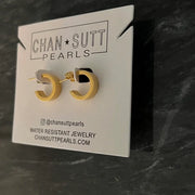 Small Trendy Thick Gold Hoops