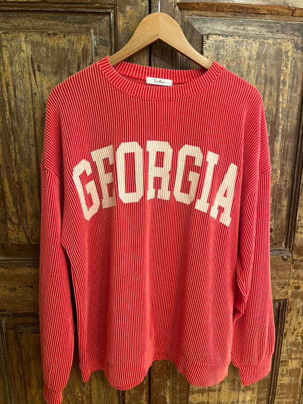 Georgia Gameday Ribbed Sweatshirt