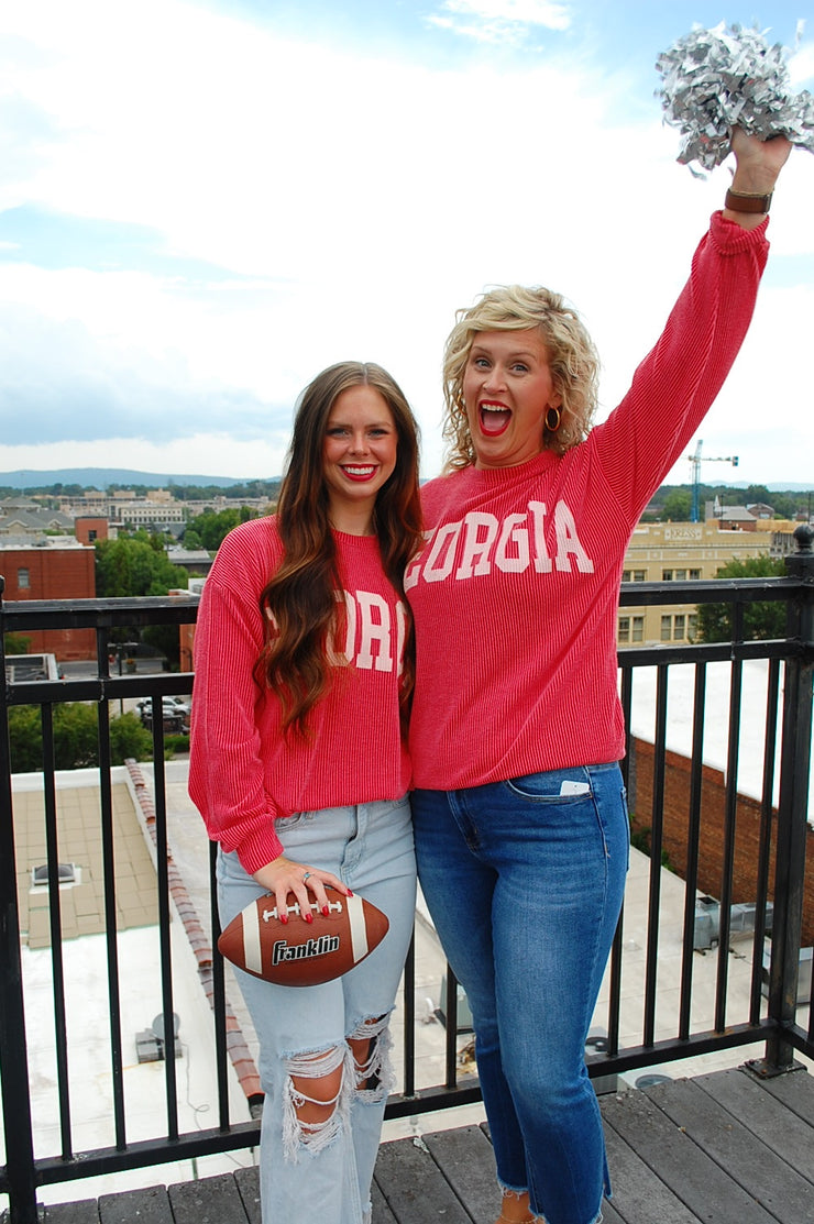 Georgia Gameday Ribbed Sweatshirt