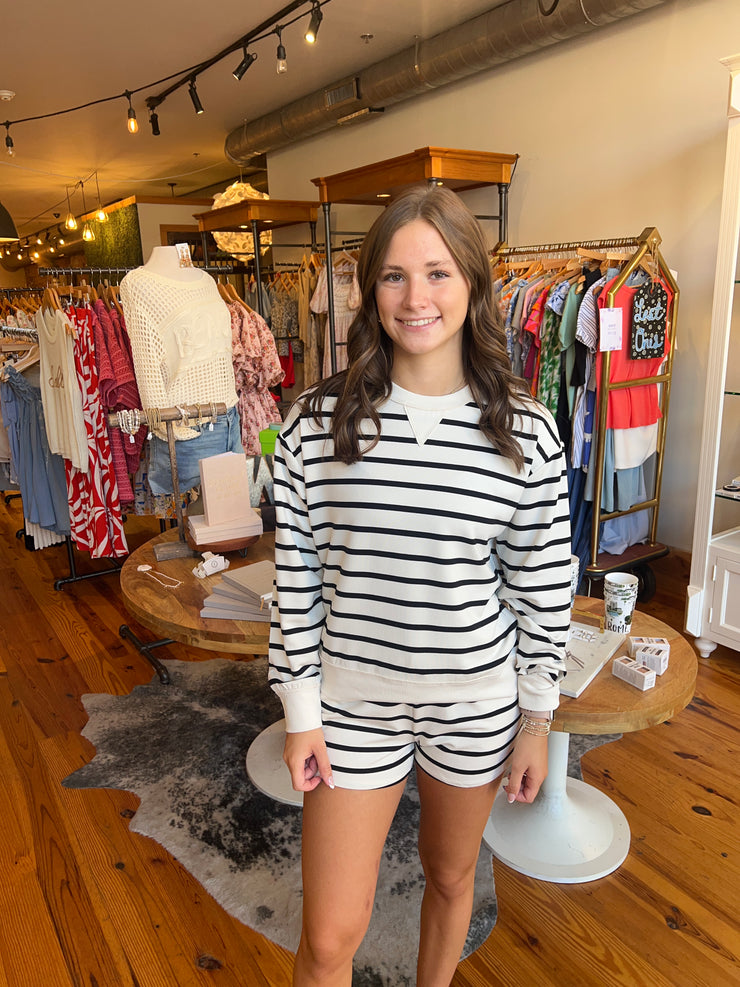 Stand Out Striped Sweatshirt