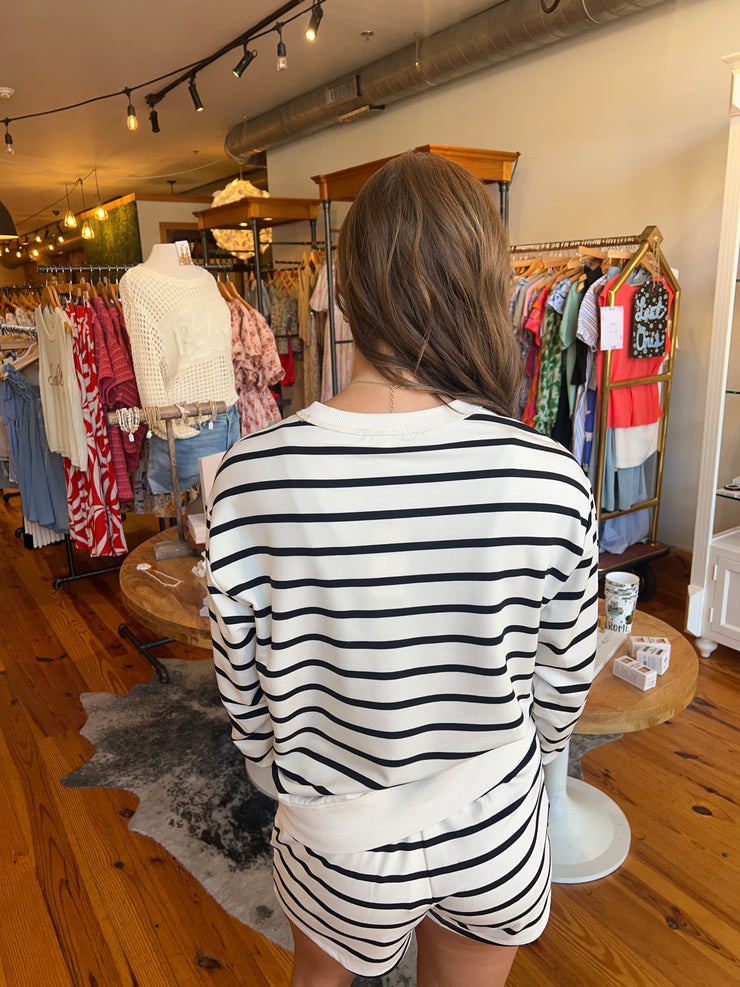 Stand Out Striped Sweatshirt