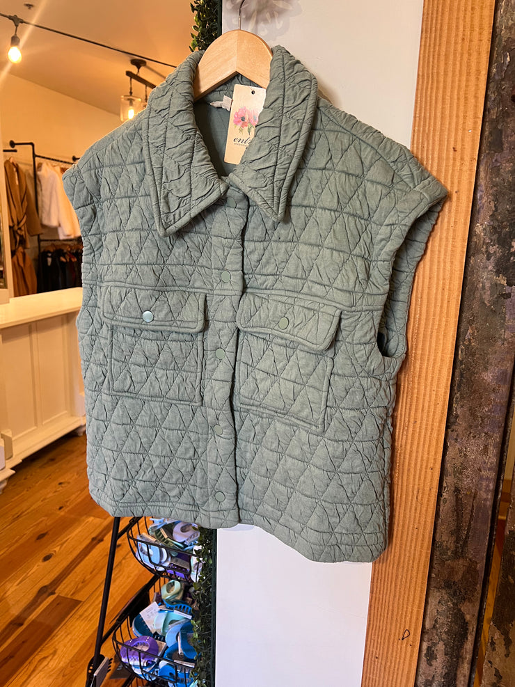 Powder Quilted Vest