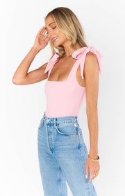 Gidget Bodysuit - Pink Stretch