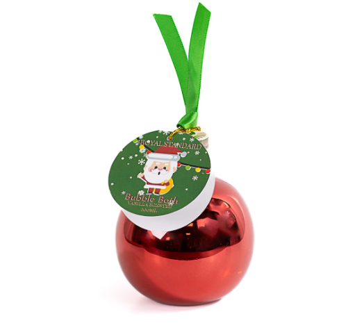 Festive Santa Bubble Bath Ornament - Vanilla Scented