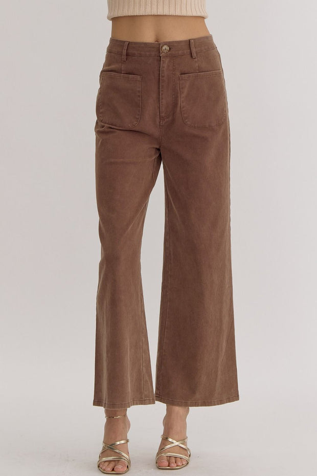 Front Pocket Wideleg Pants