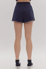 Navy Stitch Shorts