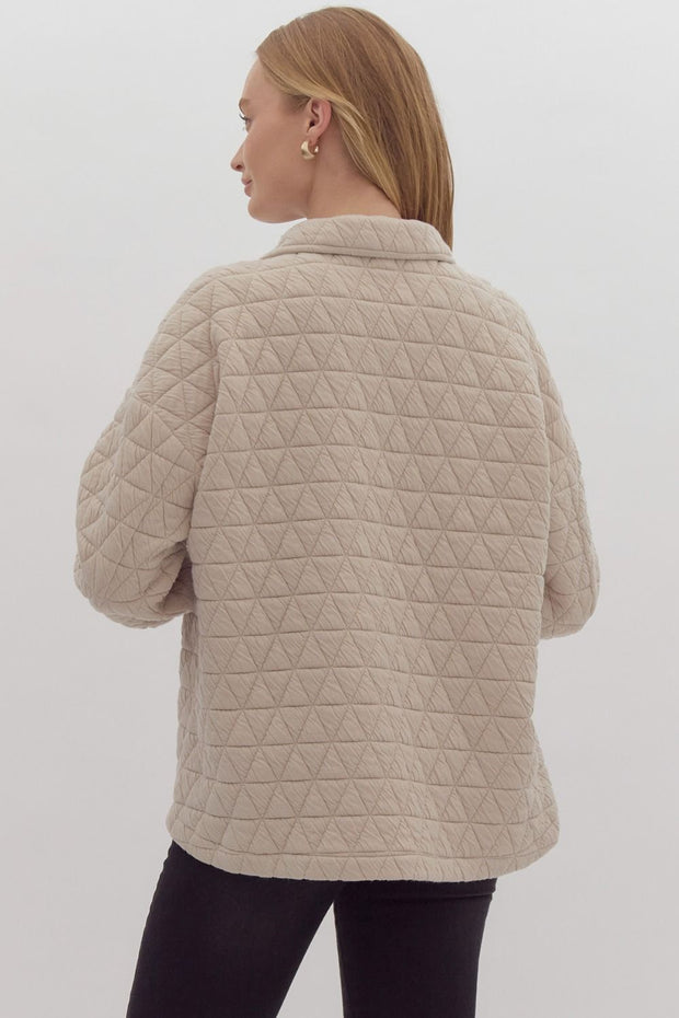 Quilted Taupe Jacket