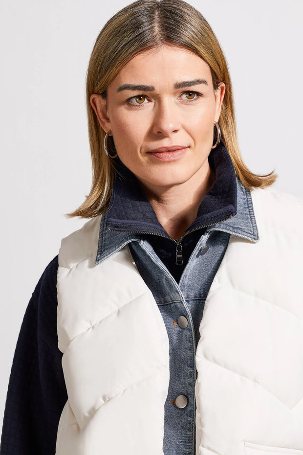 Freya Denim Puffer Vest