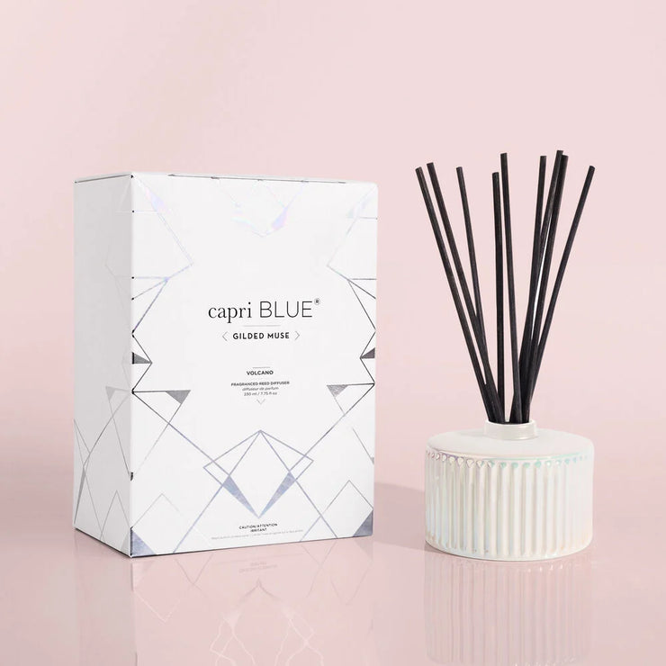 Capri Blue Volcano White Opal Gilded Reed Diffuser